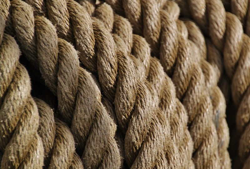 Hanging Rope Shelves